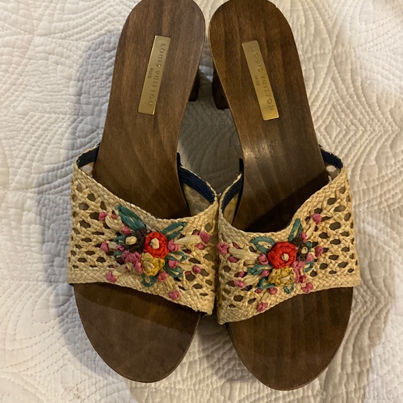 Louis Vuitton wooden clog mules! - Picture 1 of 7
